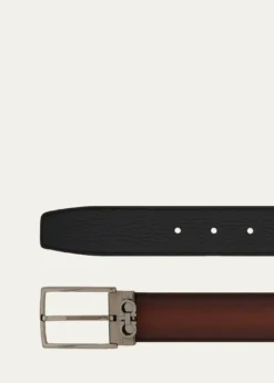FerragamoMen's Mini Gancio Reversible Leather Belt