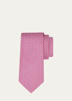 FerragamoMen's Paper Airplane and Gancio Silk Tie