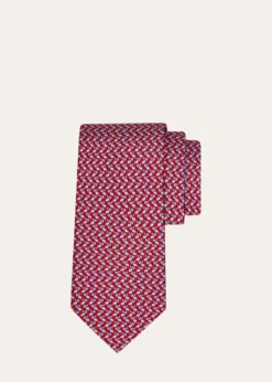 FerragamoMen's Pelican Micro-Print Silk Tie