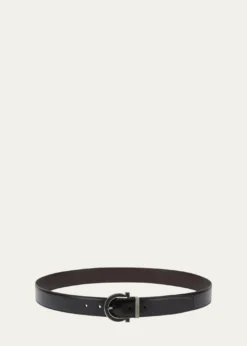 FerragamoMen's Reversible Gancio-Buckle Leather Belt