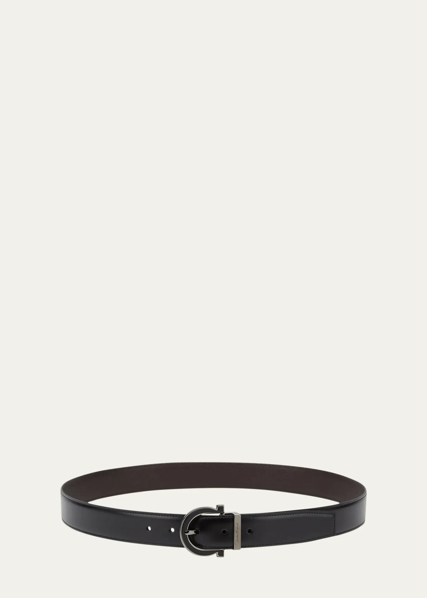 FerragamoMen's Reversible Gancio-Buckle Leather Belt