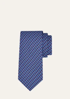 FerragamoMen's Ski Pattern Silk Tie