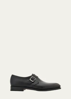 FerragamoMen's Sullivan Tramezza Leather Monk-Strap Loafers