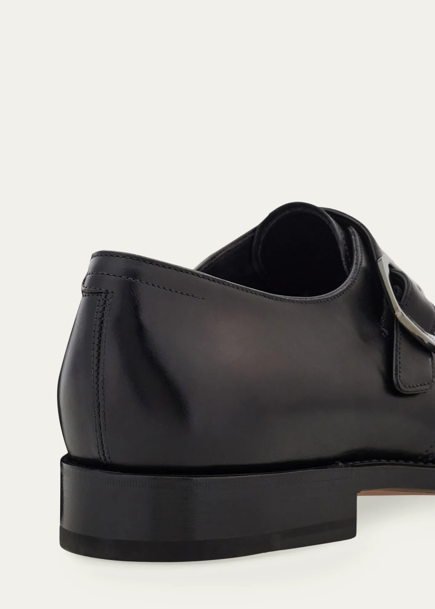 FerragamoMen's Sullivan Tramezza Leather Monk-Strap Loafers