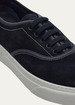 FerragamoMen's Sunset Suede Low-Top Sneakers