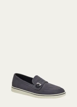FerragamoMen's Tancredi Suede Boat Shoe Loafers