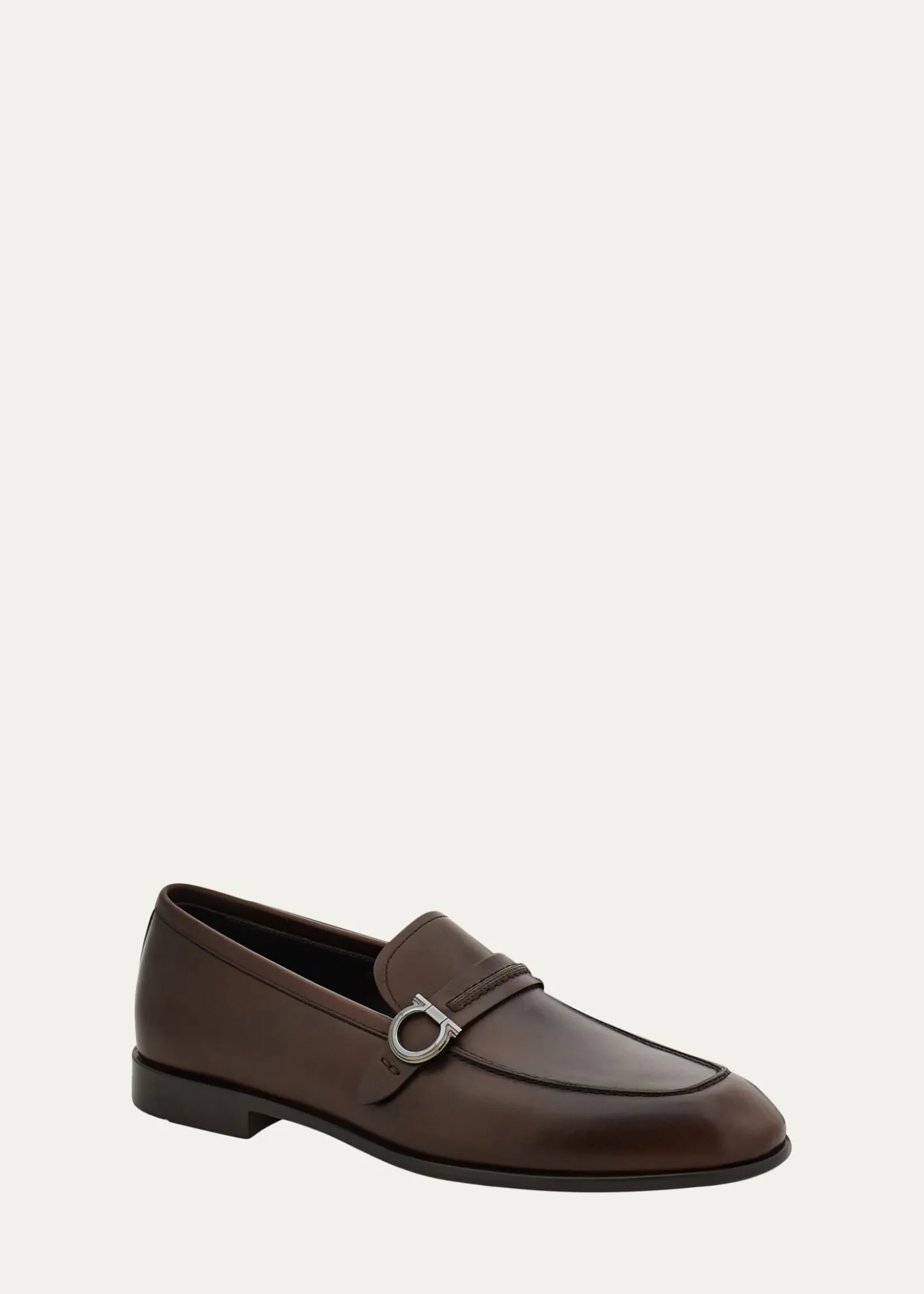 FerragamoMen's Terence Leather Gancini Loafers