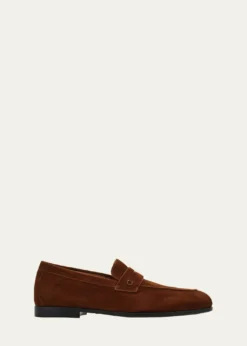 FerragamoMen's Tiberio Soft Suede Penny Loafers