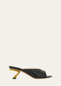 Ferragamo55mm Igea Leather Mules