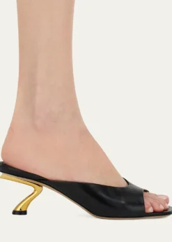 Ferragamo55mm Igea Leather Mules