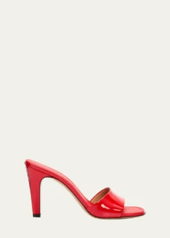 Ferragamo95mm Tatiana Leather Mules