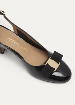 Ferragamo55mm Vetty Patent Leather Slingback Pumps