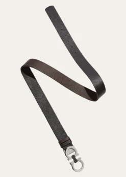 FerragamoMoufflon Adjustable & Reversible Double-Gancini Buckle Leather Belt