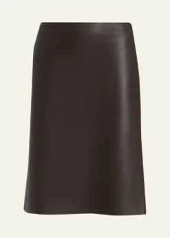 FerragamoNappa Leather Pencil Skirt