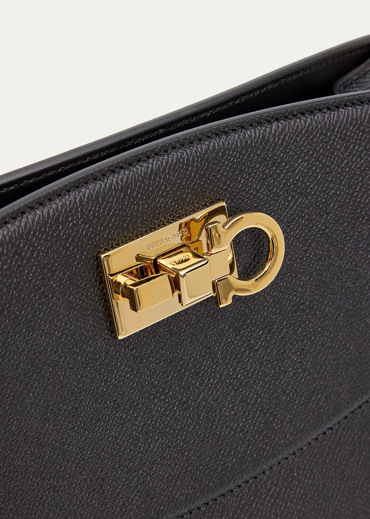FerragamoNew Studio Box Medium Top Handle Bag