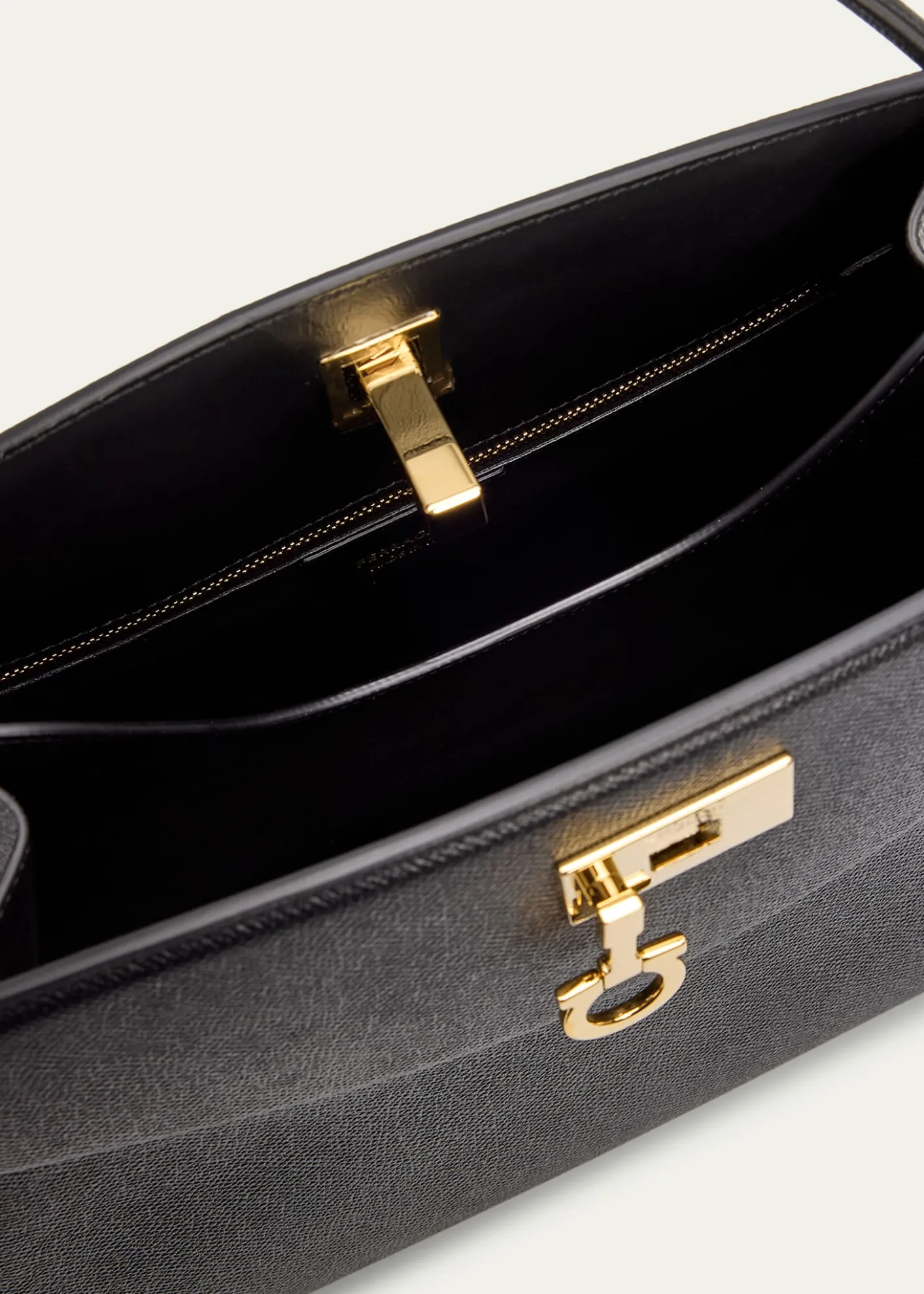 FerragamoNew Studio Box Medium Top Handle Bag