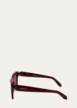 FerragamoPrisma Acetate Cat-Eye Sunglasses