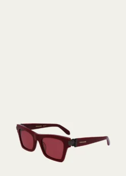 FerragamoPrisma Acetate Cat-Eye Sunglasses