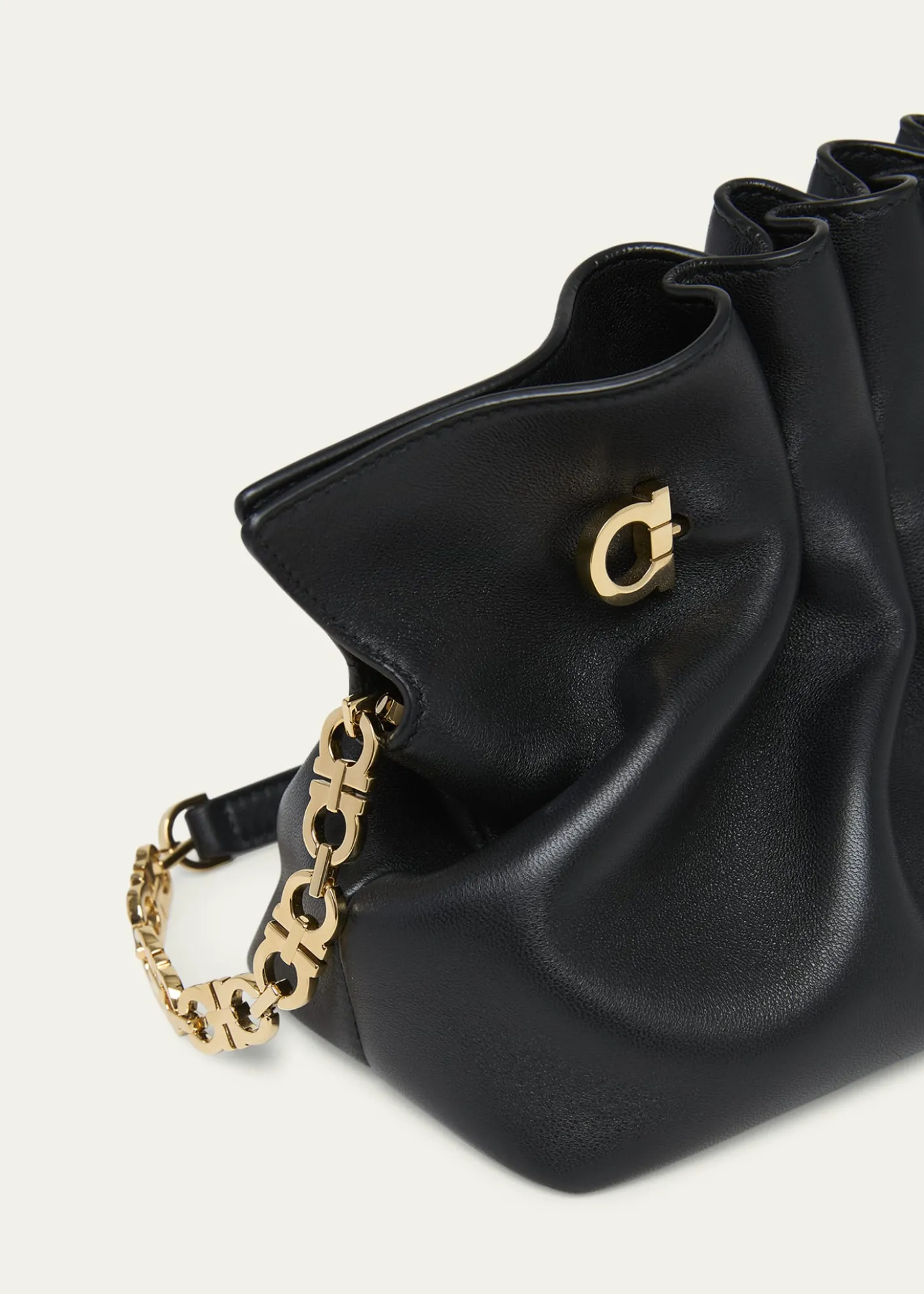 FerragamoSmall Gancio Piercing Shoulder Bag