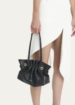 FerragamoSmall Gancio Piercing Shoulder Bag