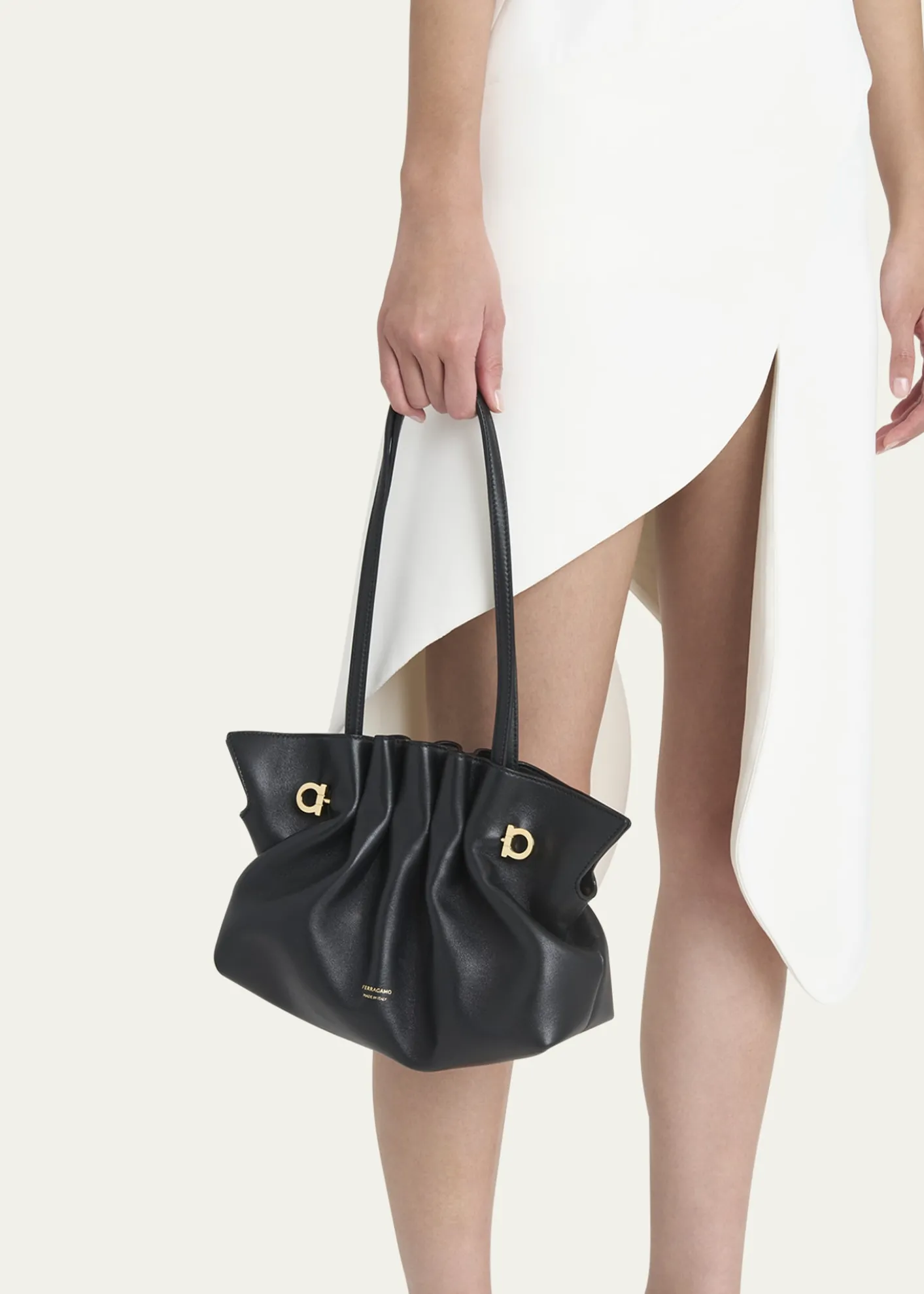 FerragamoSmall Gancio Piercing Shoulder Bag