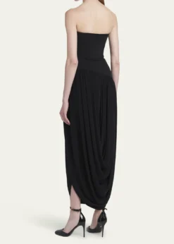 FerragamoStrapless Drop-Waist Bubble Evening Gown