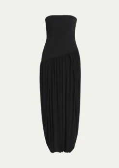 FerragamoStrapless Drop-Waist Bubble Evening Gown
