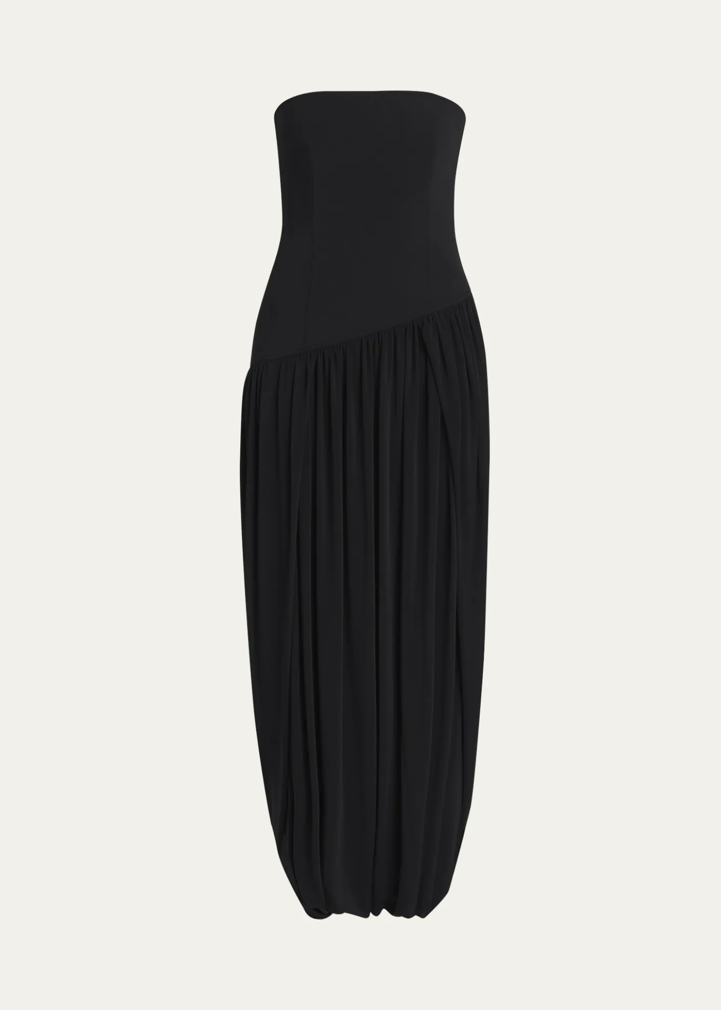 FerragamoStrapless Drop-Waist Bubble Evening Gown