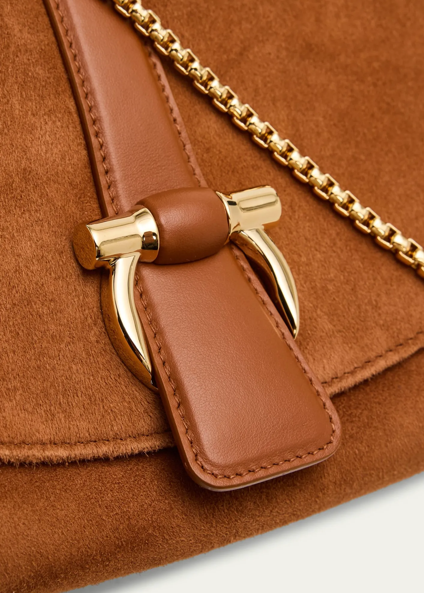 FerragamoSuede Gancio Buckle Shoulder Bag