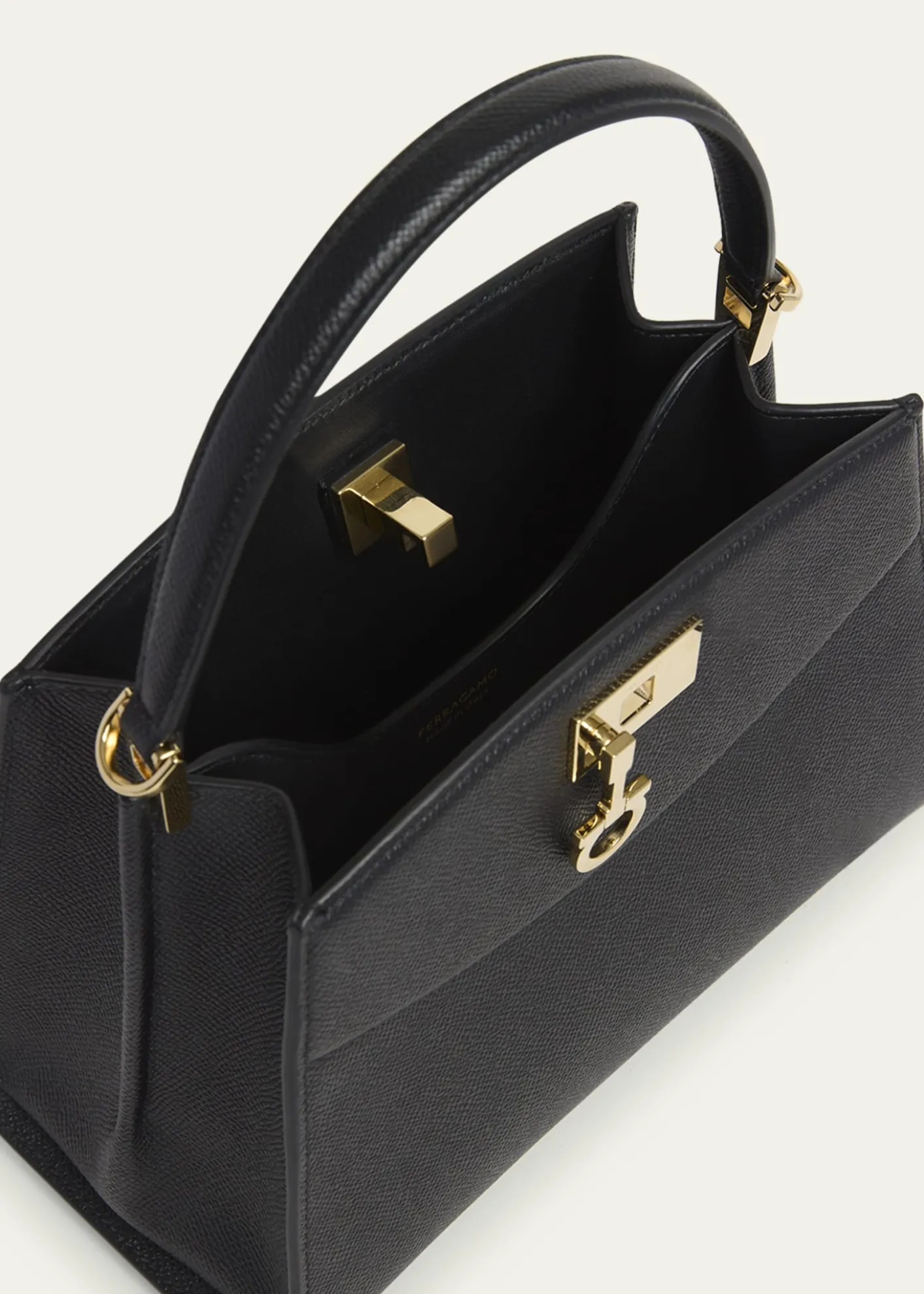 FerragamoThe New Studio Small Box Leather Top-Handle Bag