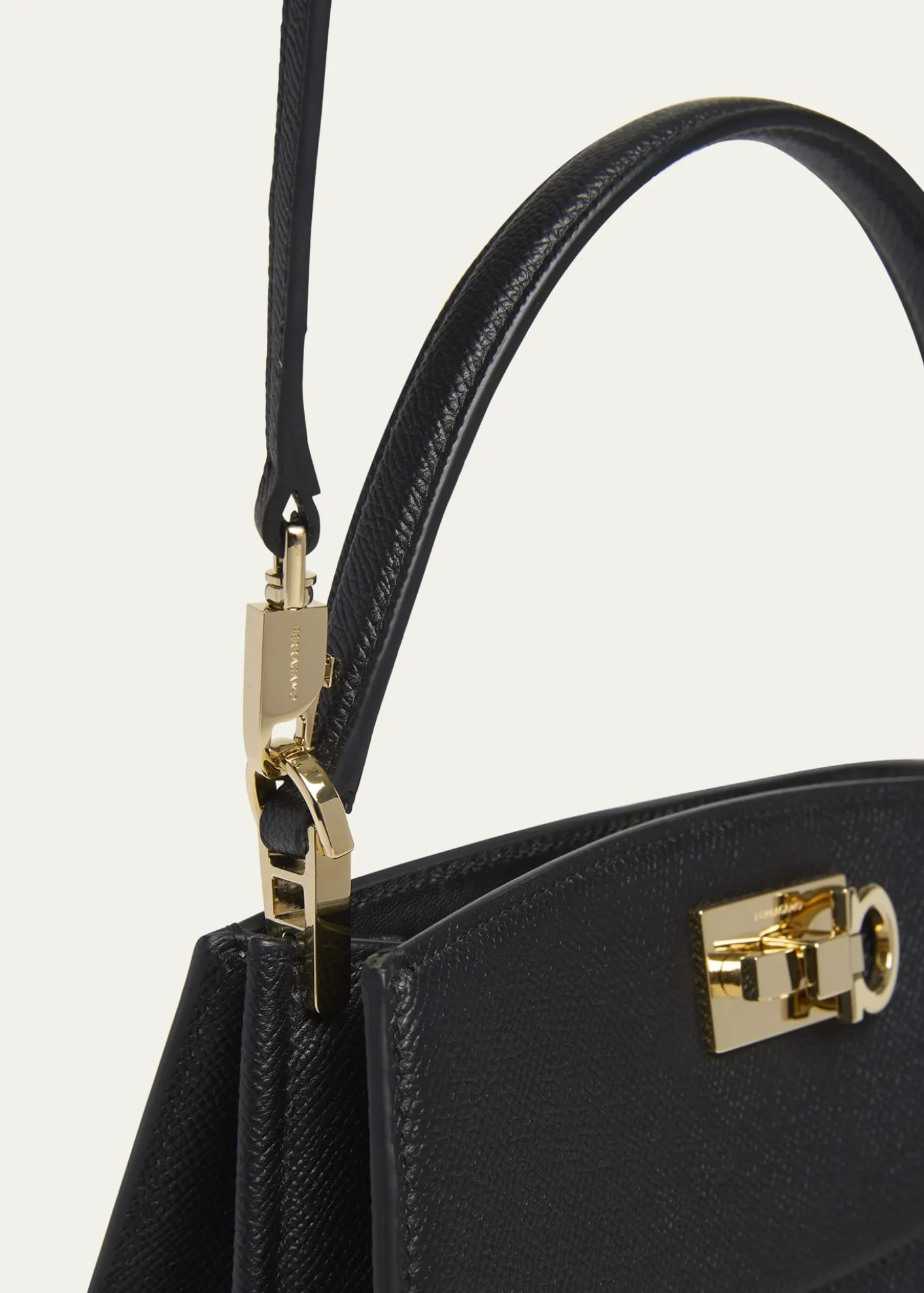 FerragamoThe New Studio Small Box Leather Top-Handle Bag