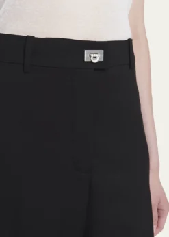 FerragamoTurn-Lock Crepe Straight-Leg Pants