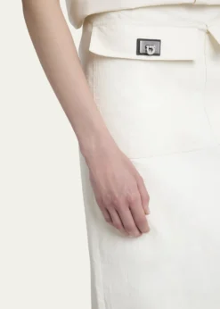 FerragamoTurn-Lock Pocket Maxi Skirt