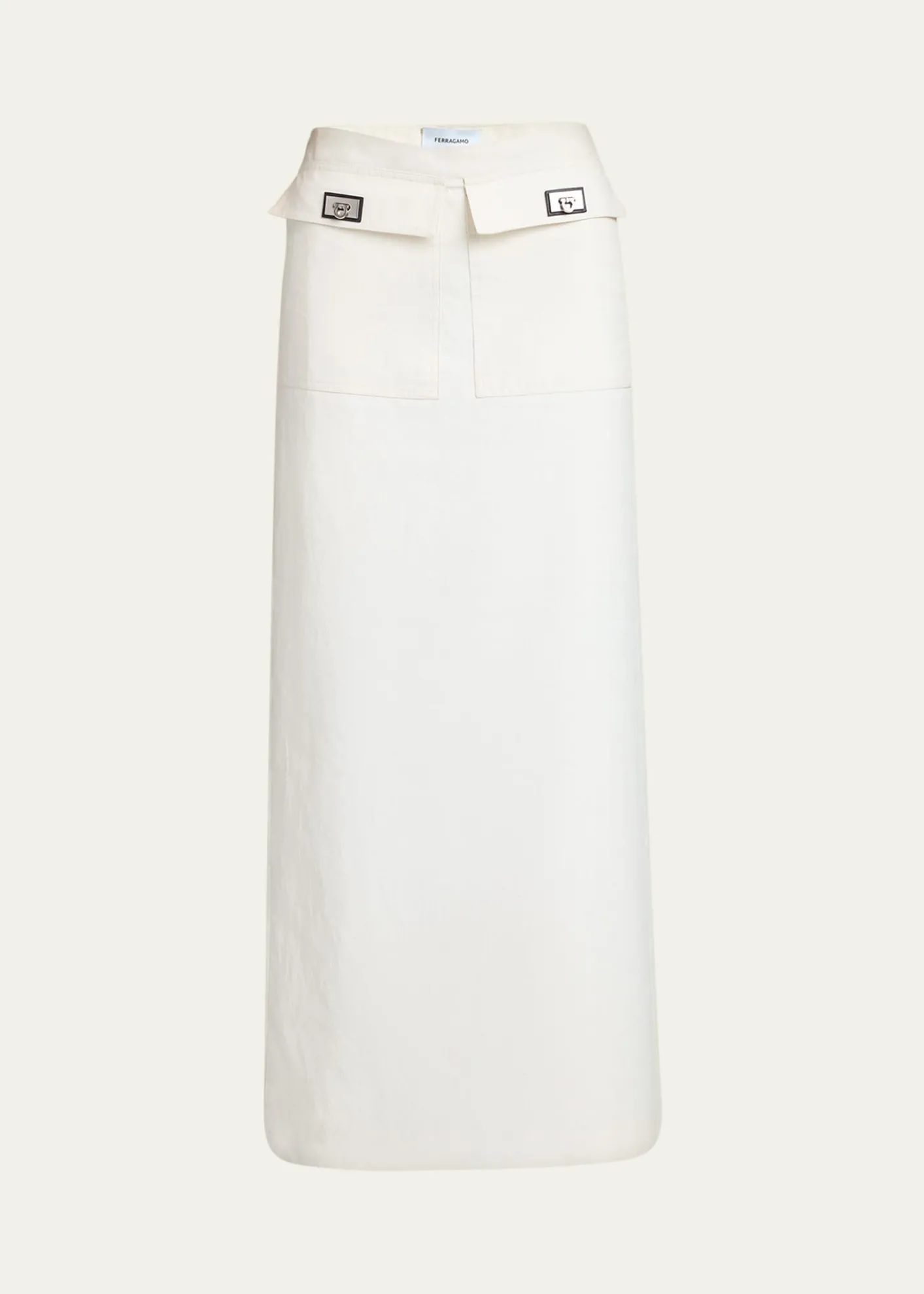 FerragamoTurn-Lock Pocket Maxi Skirt