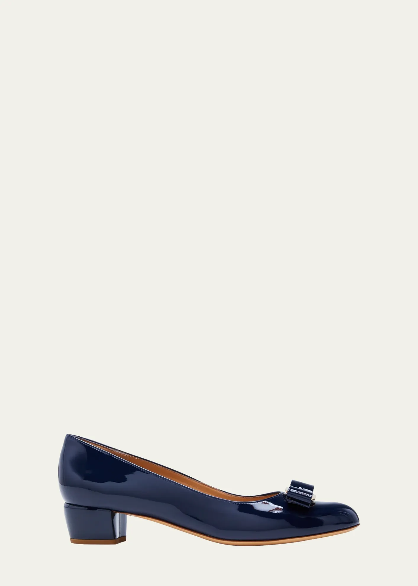 FerragamoVara Bow Leather Low Pumps