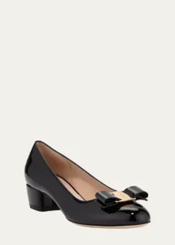 FerragamoVara Bow Leather Low Pumps