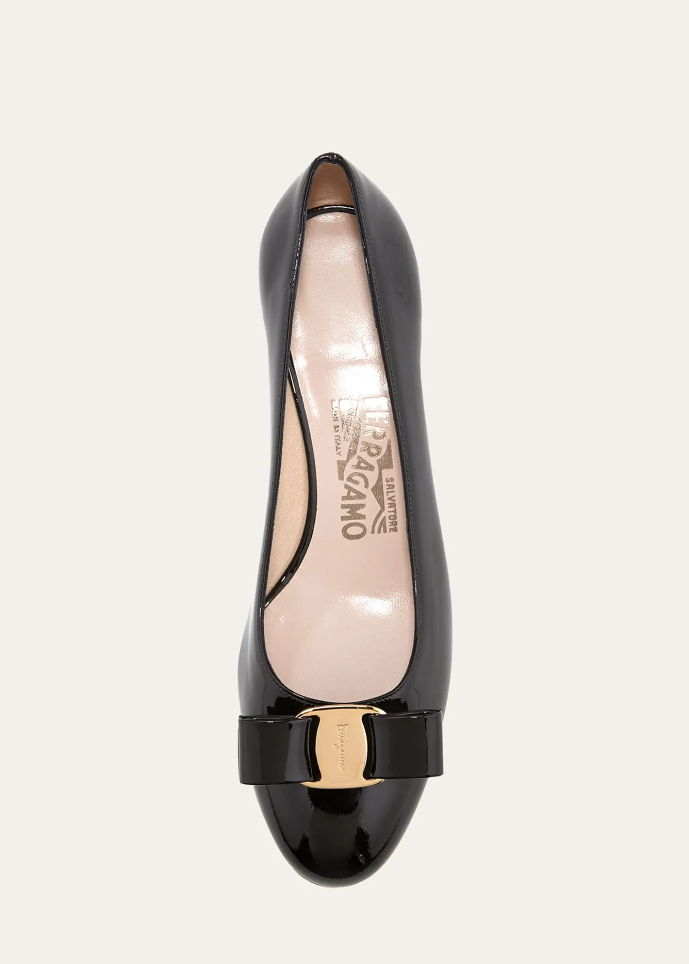 FerragamoVara Bow Leather Low Pumps