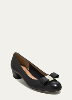 FerragamoVara Icon Leather Bow Pumps
