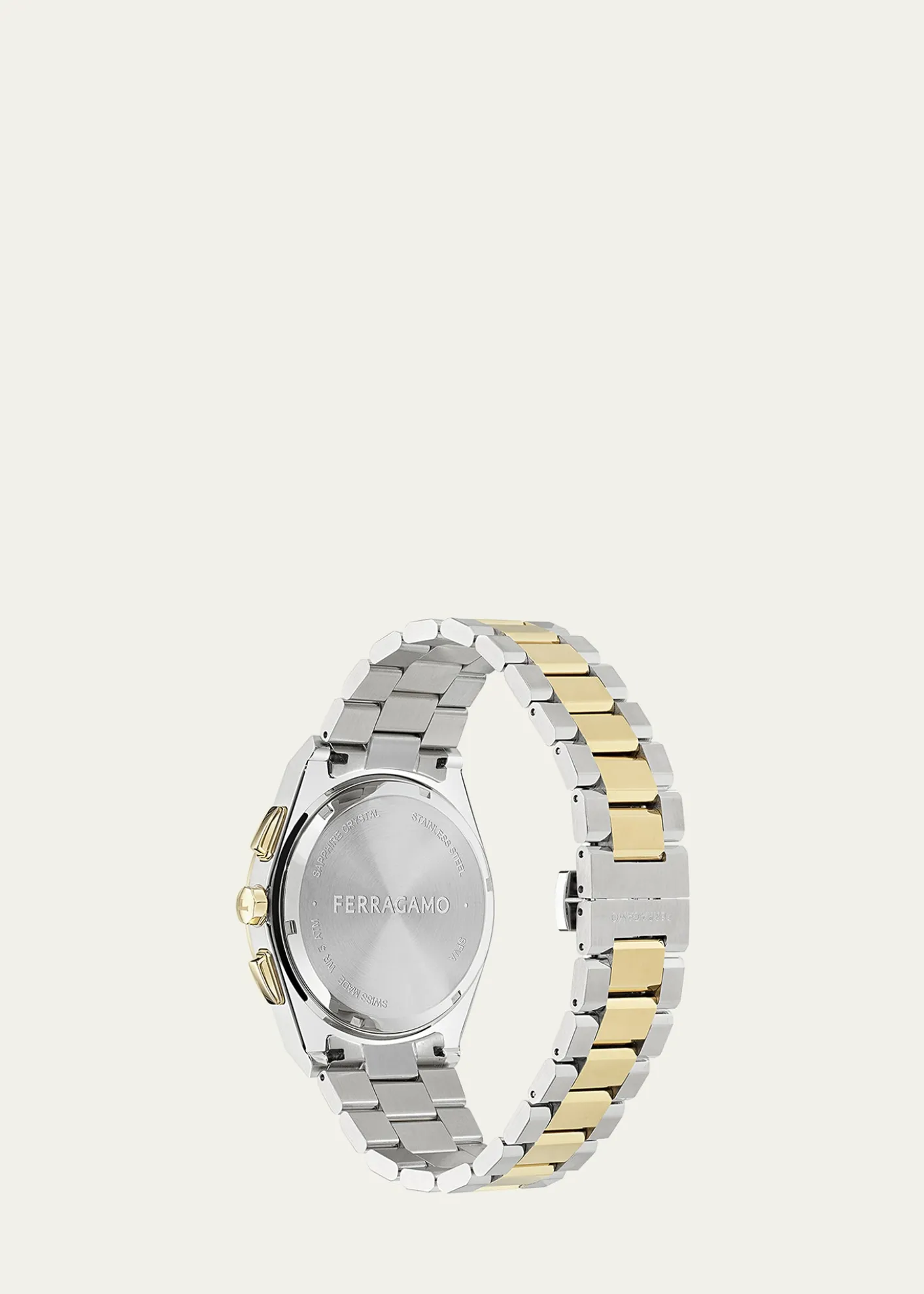 FerragamoVega Upper East Chrono Two-Tone Bracelet Watch, 42mm