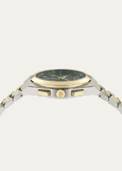 FerragamoVega Upper East Chrono Two-Tone Bracelet Watch, 42mm