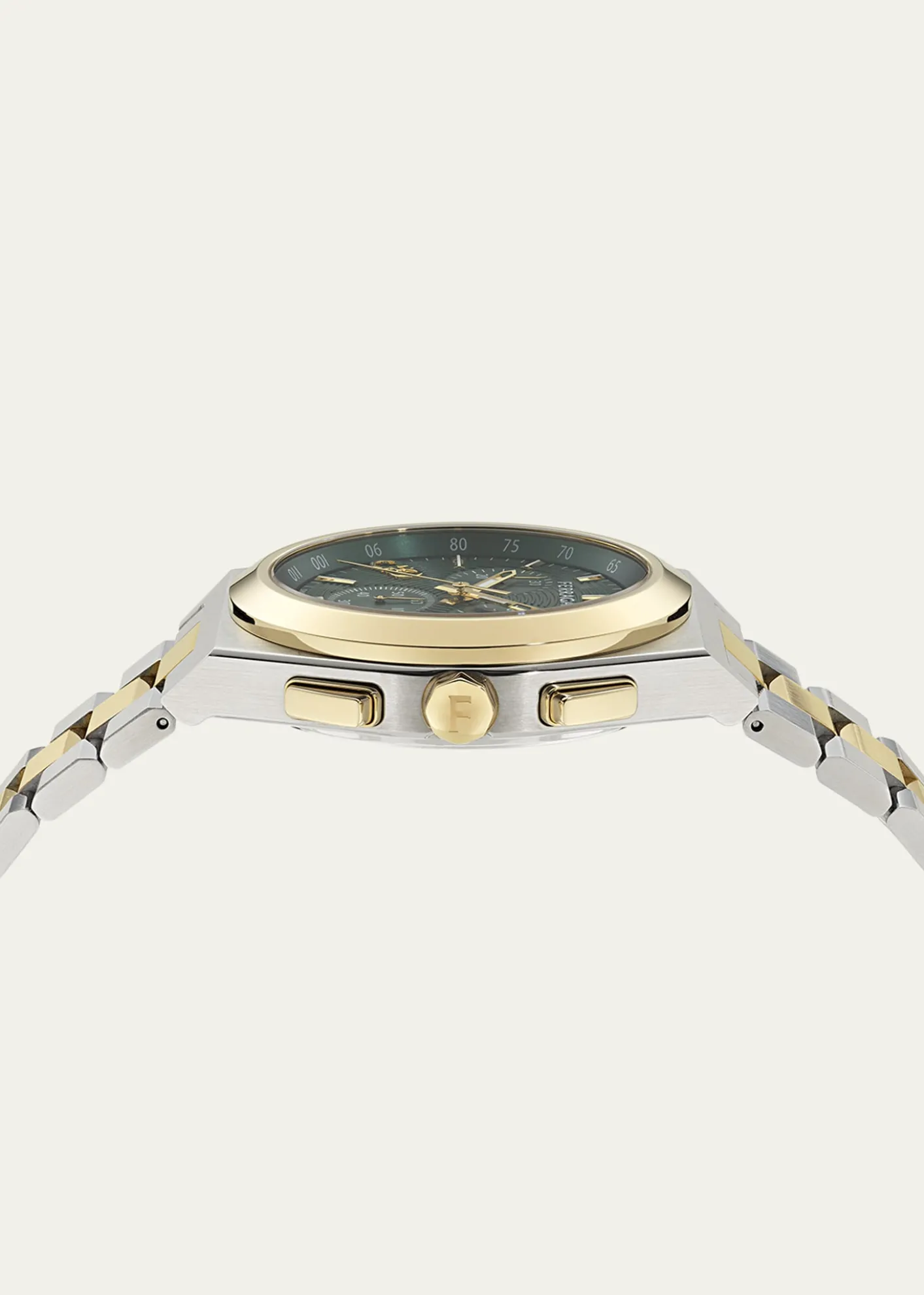 FerragamoVega Upper East Chrono Two-Tone Bracelet Watch, 42mm