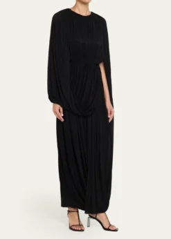 FFormeKahlo Assymetric Draped Loop Jersey Dress