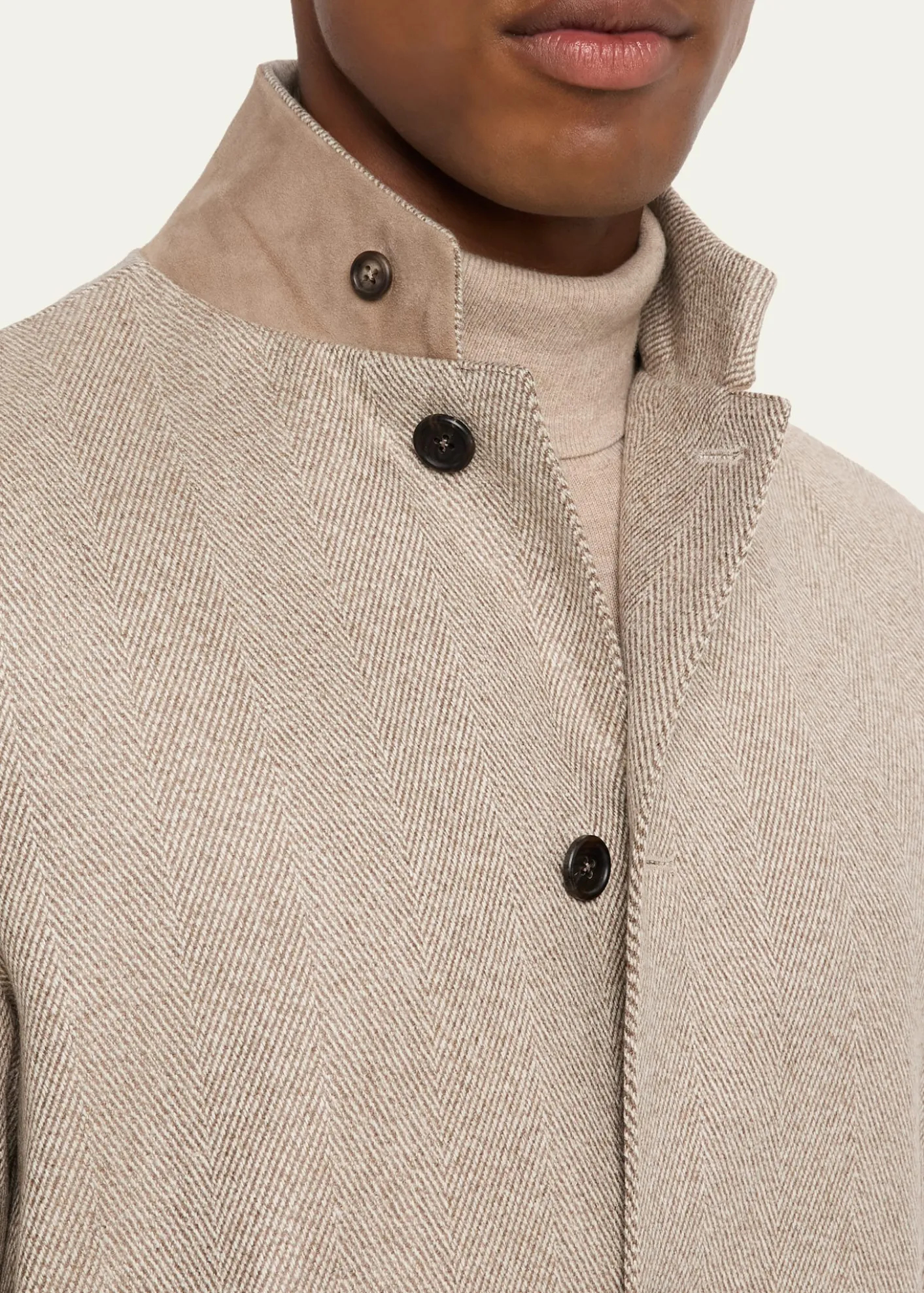 FioroniMen's Cashmere Herringbone Voyager Jacket