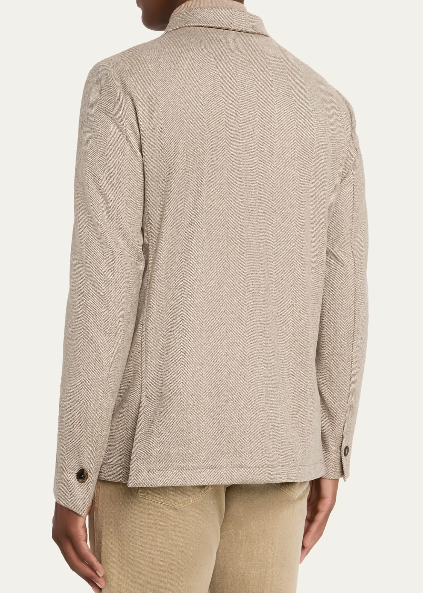 FioroniMen's Cashmere Herringbone Voyager Jacket