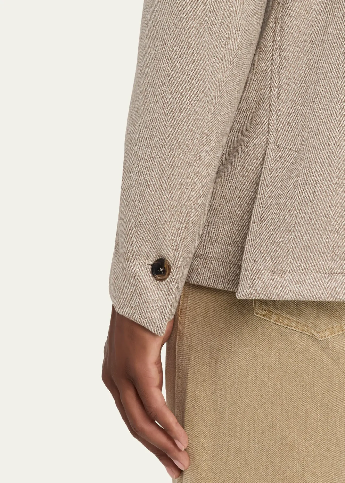 FioroniMen's Cashmere Herringbone Voyager Jacket