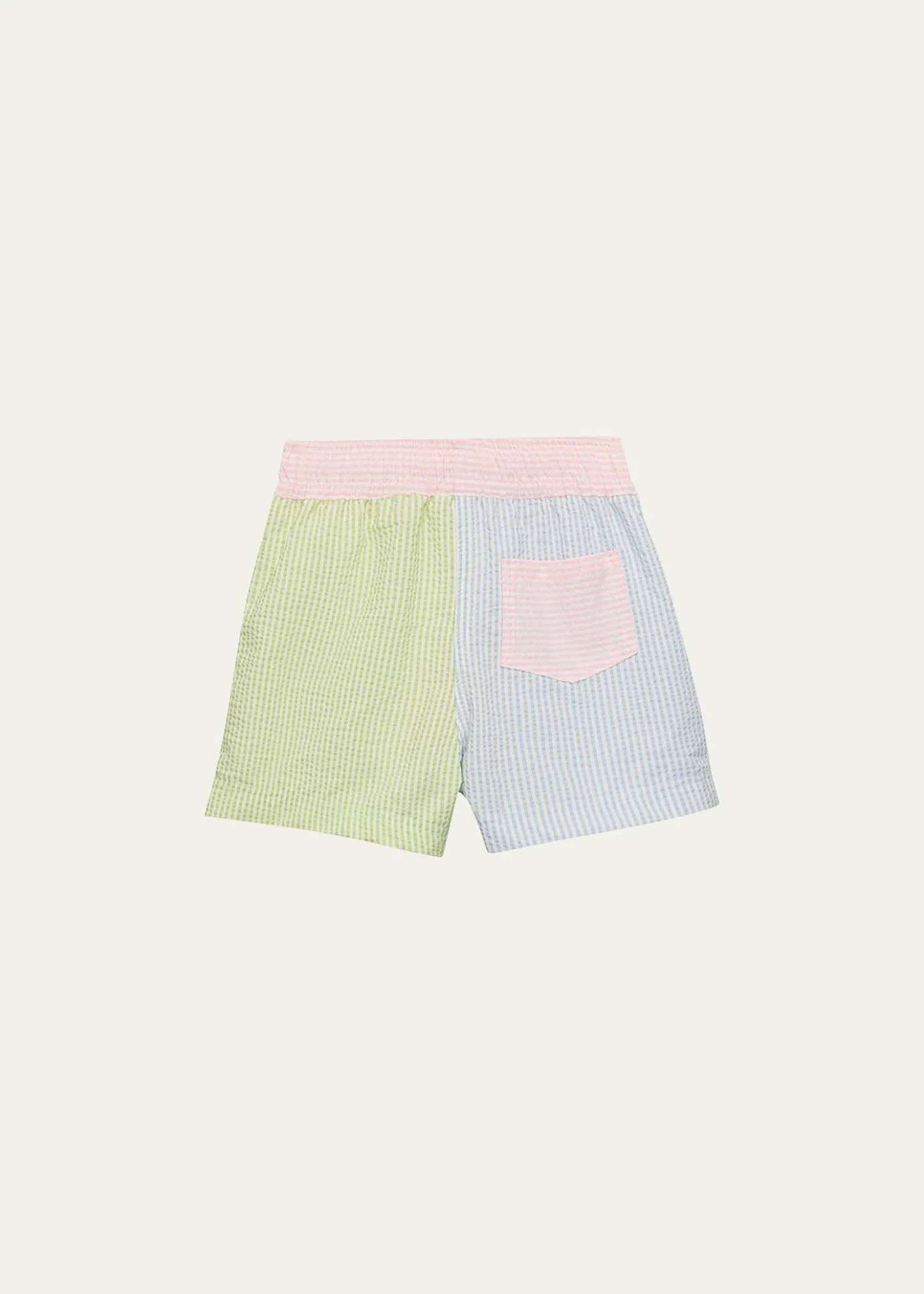 Florence EisemanBoy's Stripe Seersucker Swim Shorts, Size 6M-24M