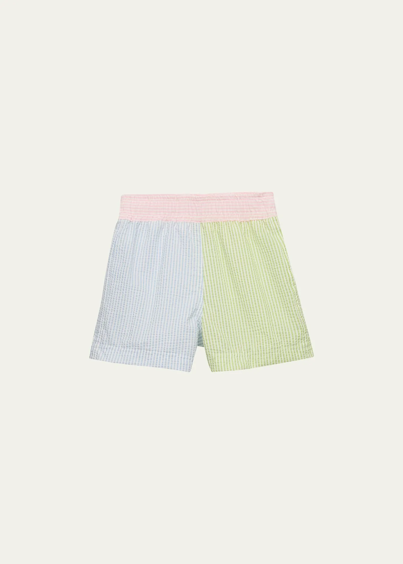 Florence EisemanBoy's Stripe Seersucker Swim Shorts, Size 6M-24M