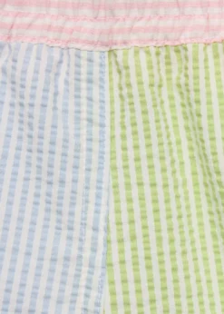 Florence EisemanBoy's Stripe Seersucker Swim Shorts, Size 6M-24M