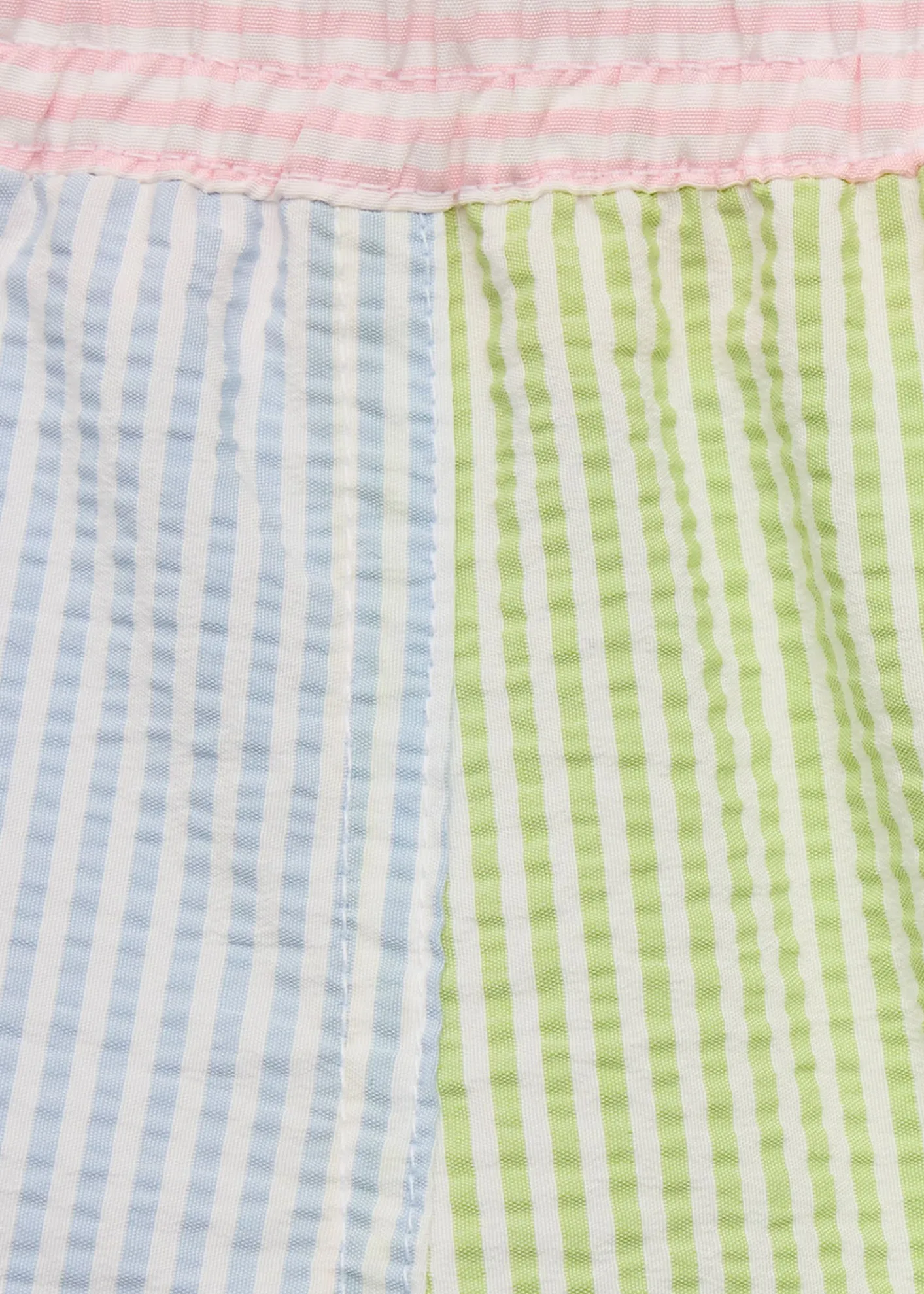Florence EisemanBoy's Stripe Seersucker Swim Shorts, Size 6M-24M