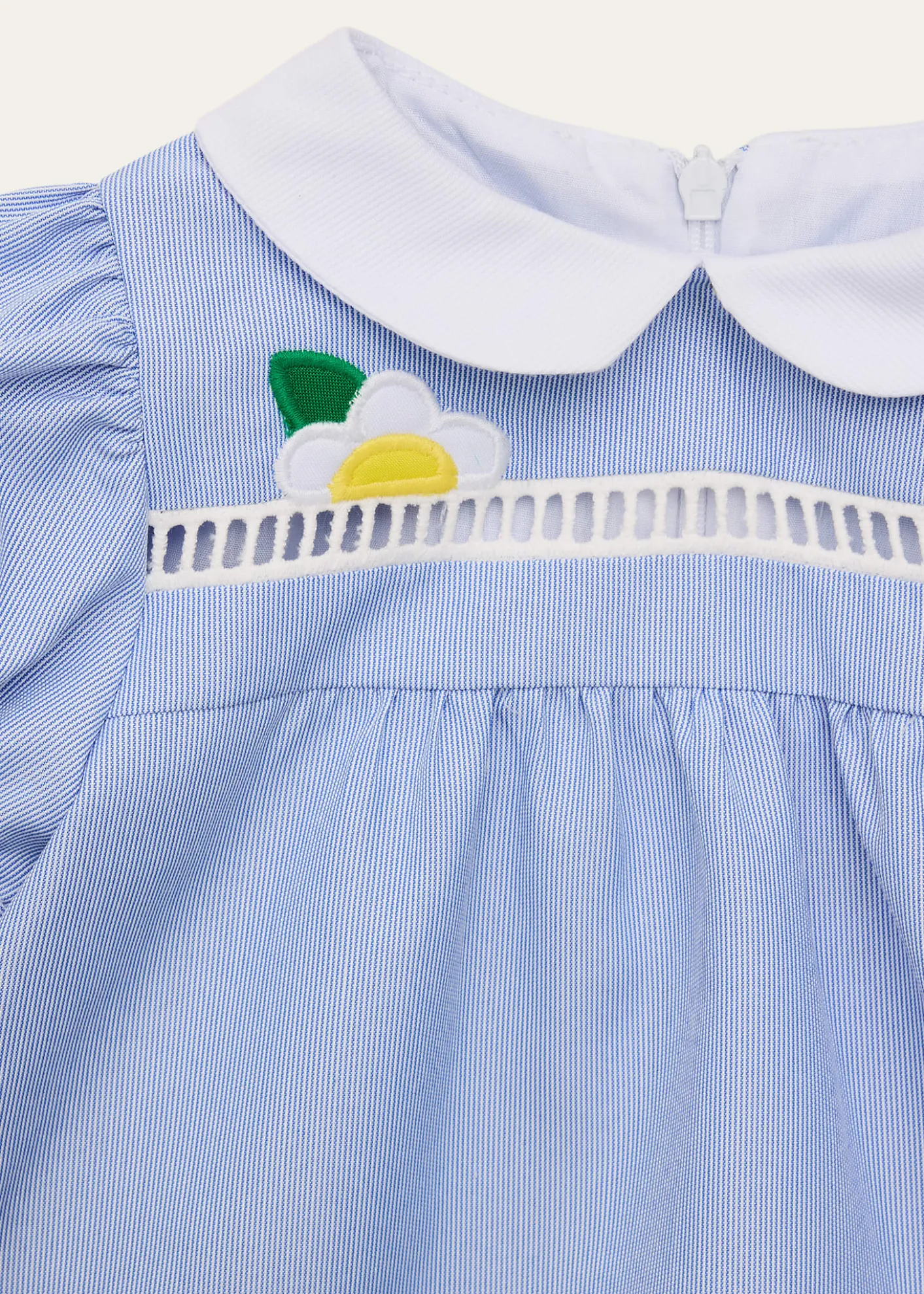 Florence EisemanGirl's Flower Embroidered Pincord Dress, Size 6M-24M